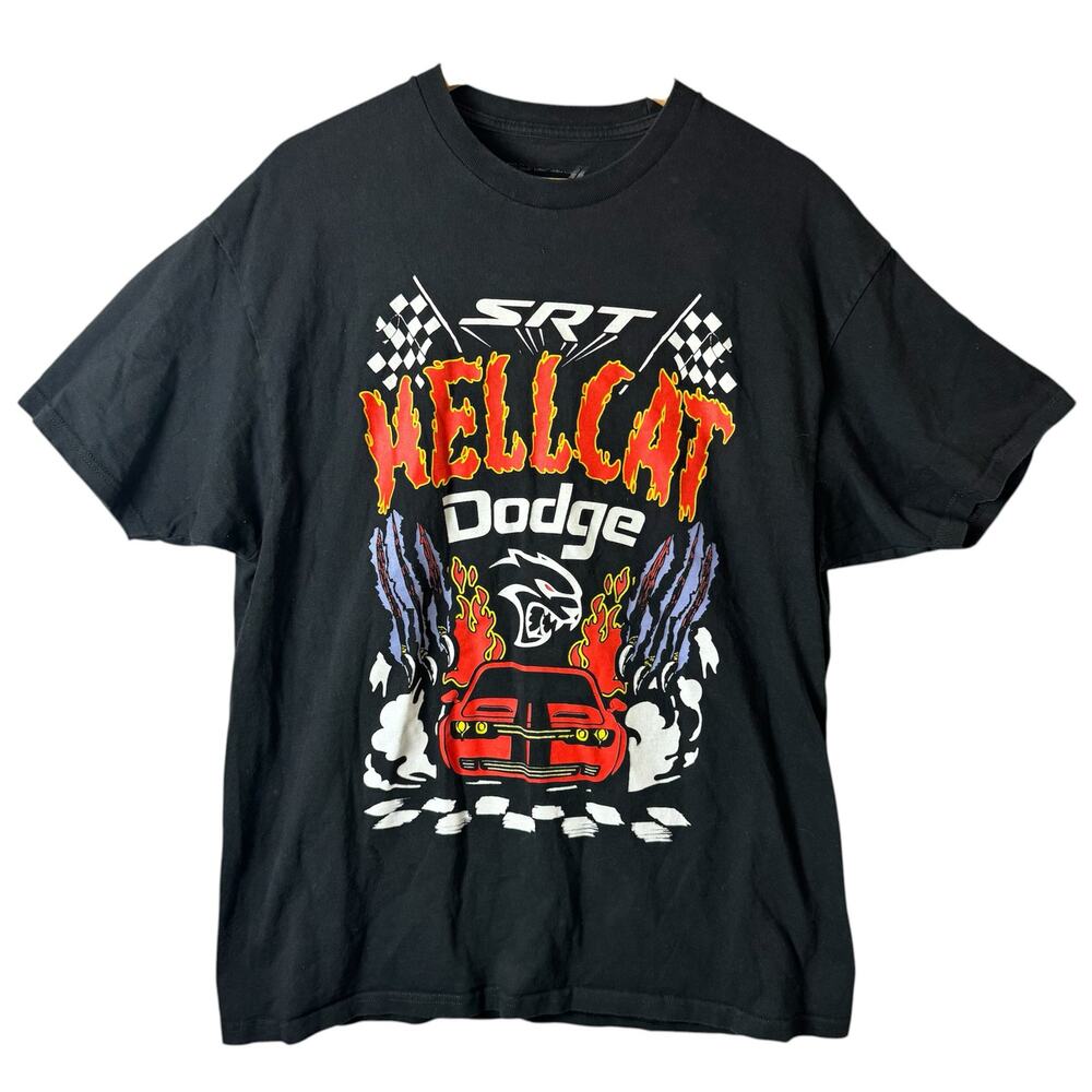 Dodge Hellcat Graphic T-Shirt Womens XL SRT Limited Edition collaboration Grunge